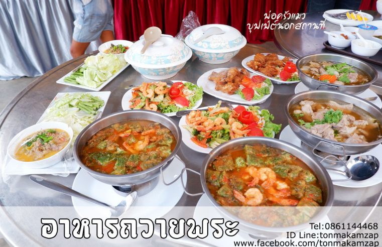 บุฟเฟ่ต์นอกสถานที่-พ่อครัวแมว-วัดจรเข้ใหญ่-ทำอาหารถวายพระ